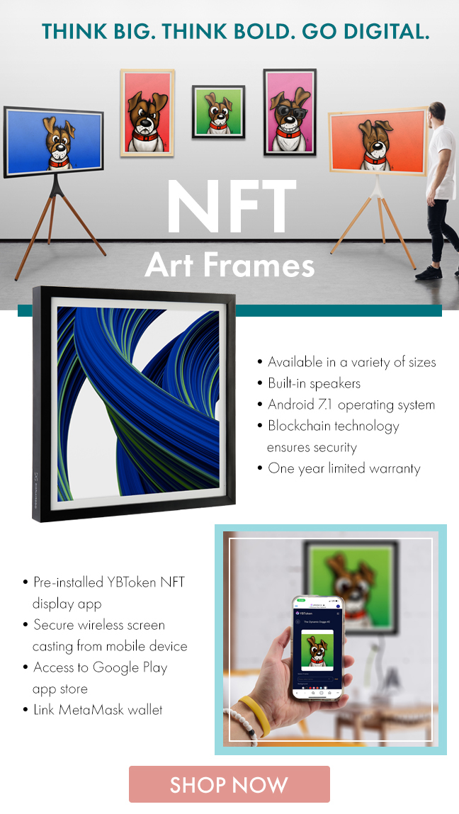 Displays2go Go Digital with New NFT Art Frames Milled