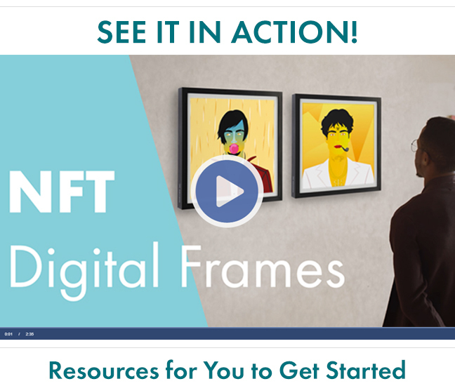 Displays2go Go Digital with New NFT Art Frames Milled