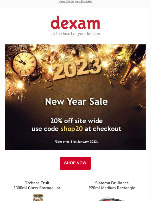 New Year Sale - 20% off site wide