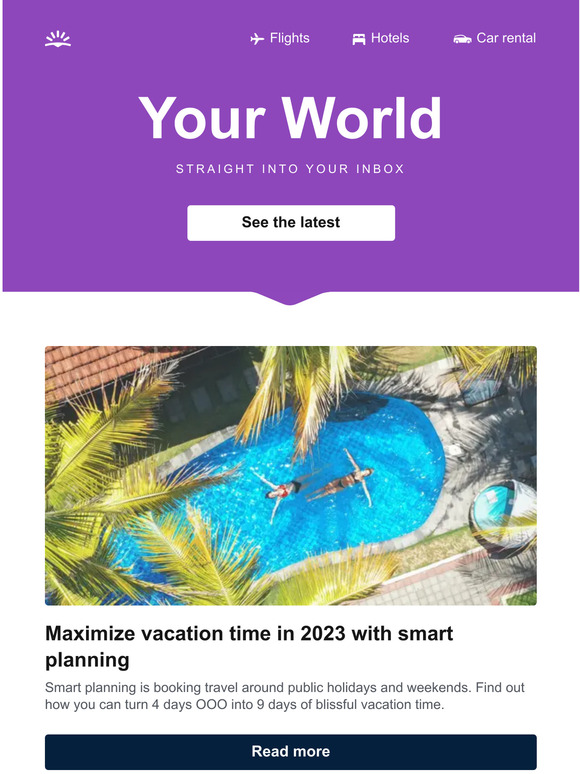 Skyscanner.fi Maximize vacation time in 2023 with smart planning Milled