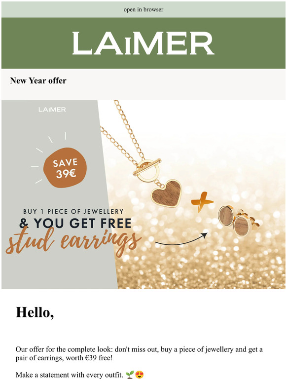 1 + 1 free - New Year's offer! 🎉