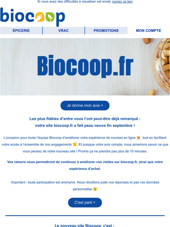 Chez Biocoop, on se dit tout... 😌 