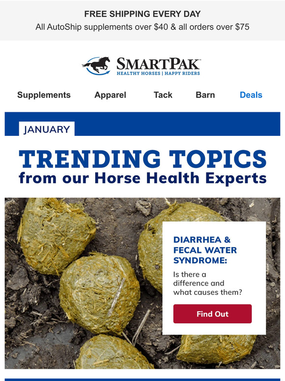 SmartPak Equine From The Experts Fecal Water Syndrome, Roaring & More