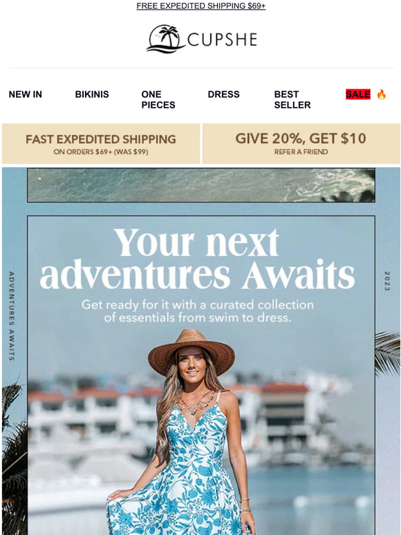 CUPSHE Resort 2023 Adventure Awaits🌊 Milled