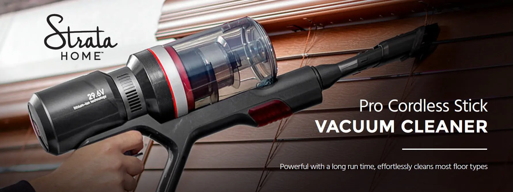Keep Your Home Neat & Tidy 400W Cordless Stick Vacuum