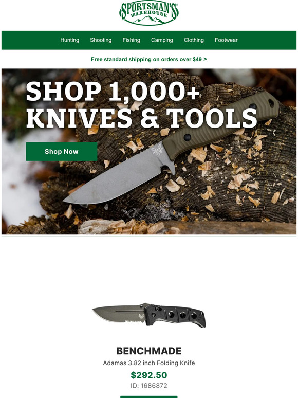 Sportsman's Warehouse Quality Knives & Tools for Every Task Milled