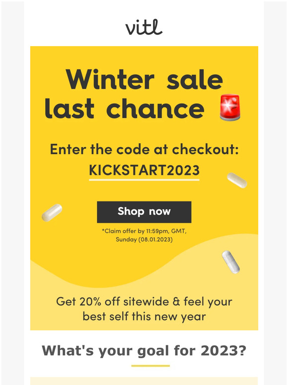 Last chance to claim 20% off 🚨