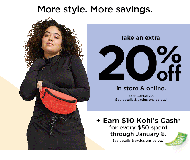 Kohl's Save Up to 85% on Select Clearance after an Extra 50% Off