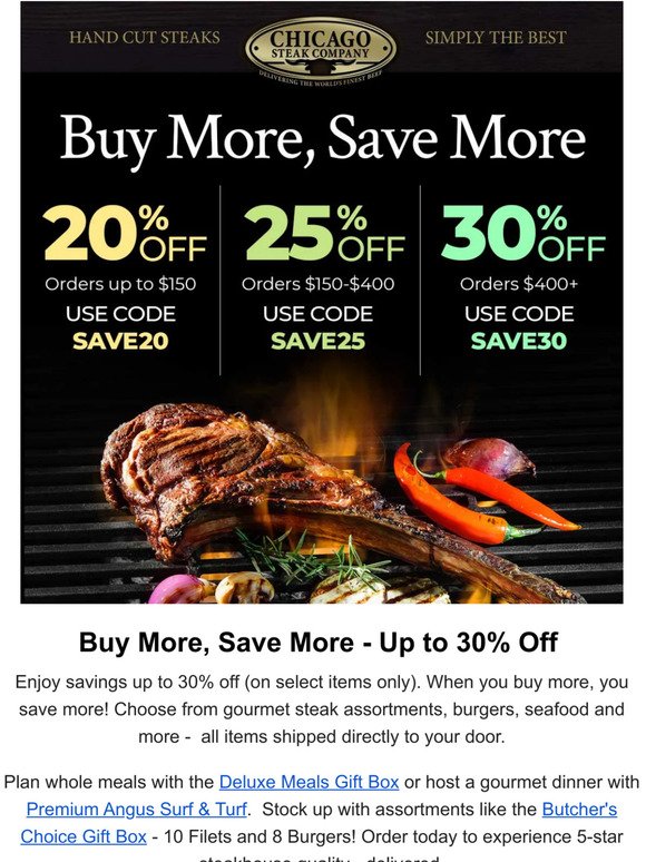 Buy More, Save More - Up to 30% Off
