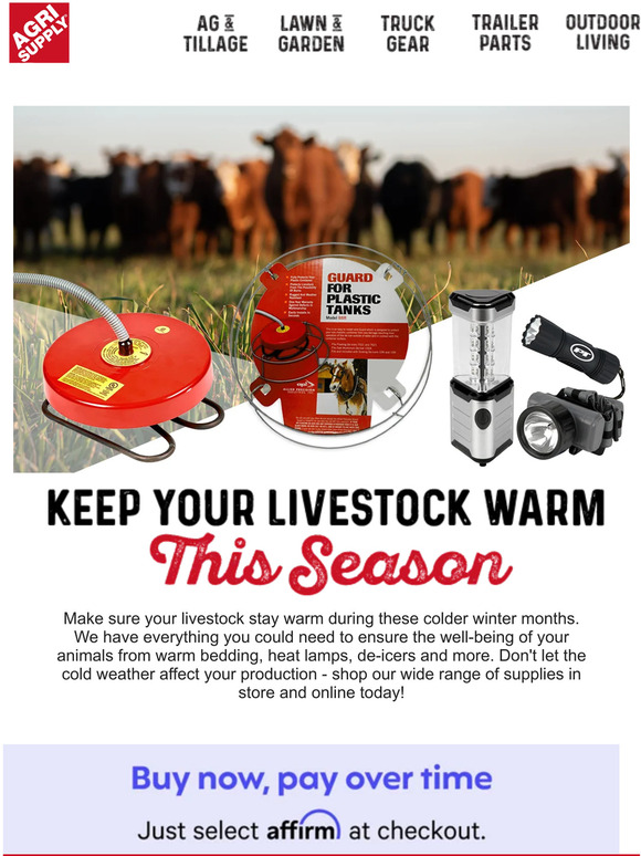 Keep Your Livestock Warm This Season
