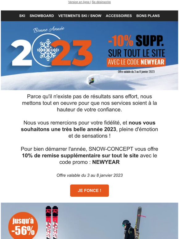 10% supp. pour bien démarrer 2023