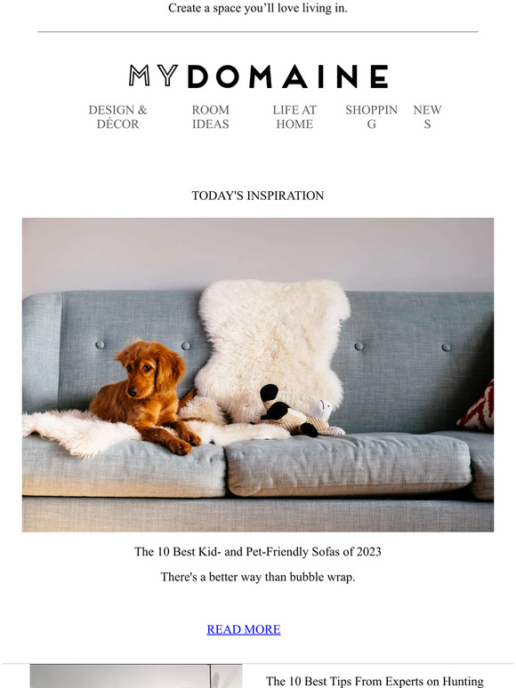 MyDomaine The 10 Best Kid and PetFriendly Sofas of 2023 Milled