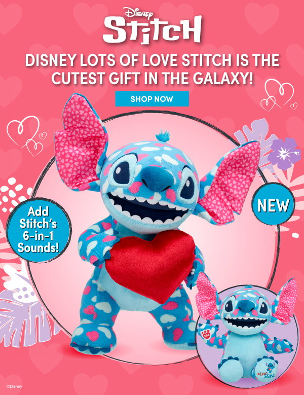 Disney Lots of Love Stitch Plush