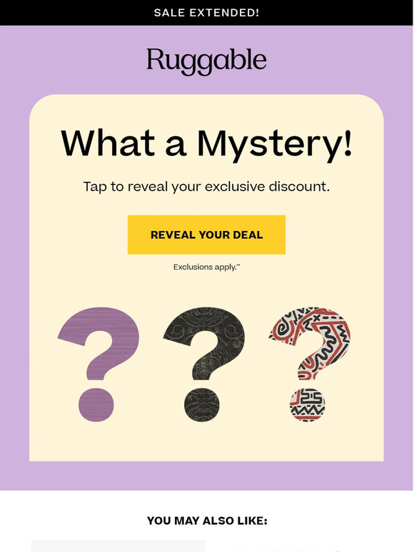 Ruggable Mystery Offer Activated Milled