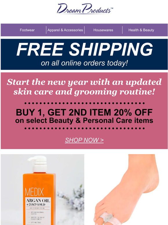 Dream Products Put your health first in 2023 >> Milled