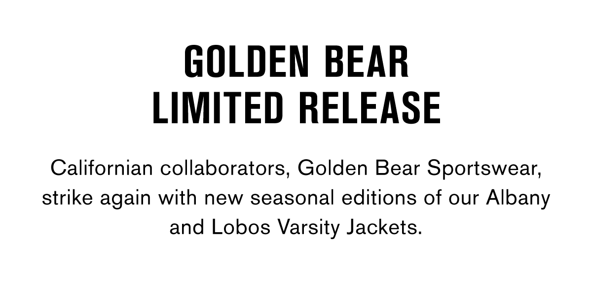 Reigning Champ Golden Bear Limited Release Milled