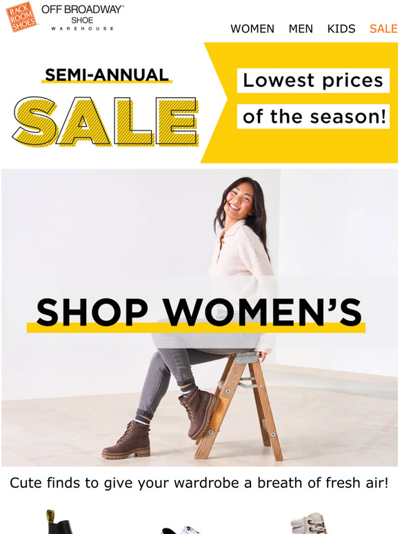 Rack Room Shoes Email Newsletters Shop Sales, Discounts, and Coupon Codes