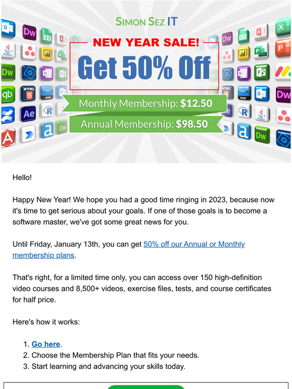 New Year, New Deals: Annual Sale Now Live!