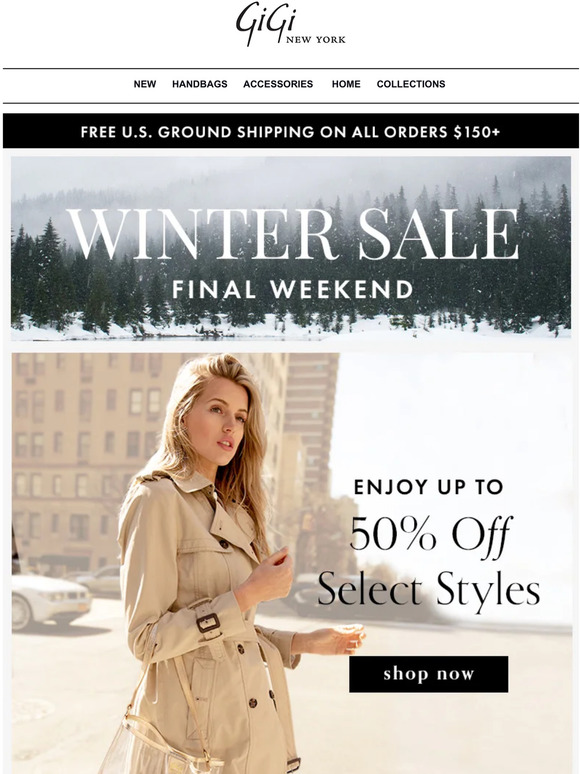 Winter Sale Ends Tomorrow