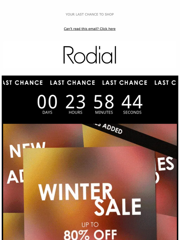 Winter Sale LAST 24 HOURS!