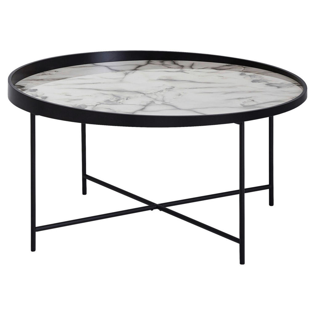 Couchtisch Wohnling schwarz B/H/T: ca. 76x39x76 cm