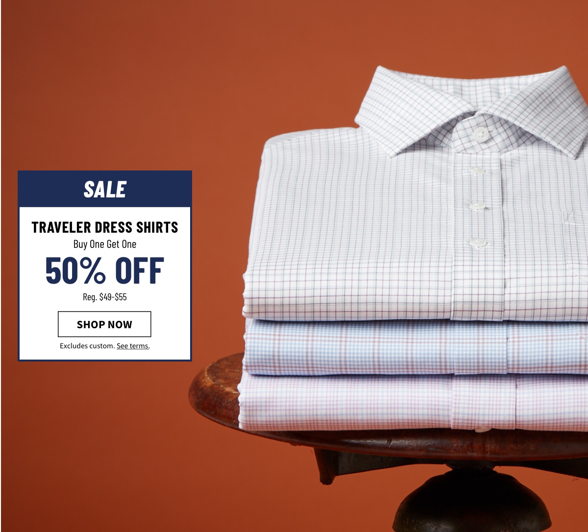 JoS A. Bank Buy one get one 50 off. Milled