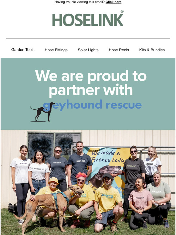 We're proud to be supporting Greyhound Rescue 🐶