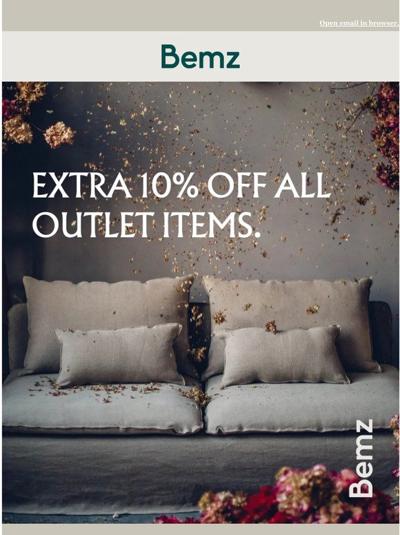 Last chance | EXTRA 10% off Outlet 🎉