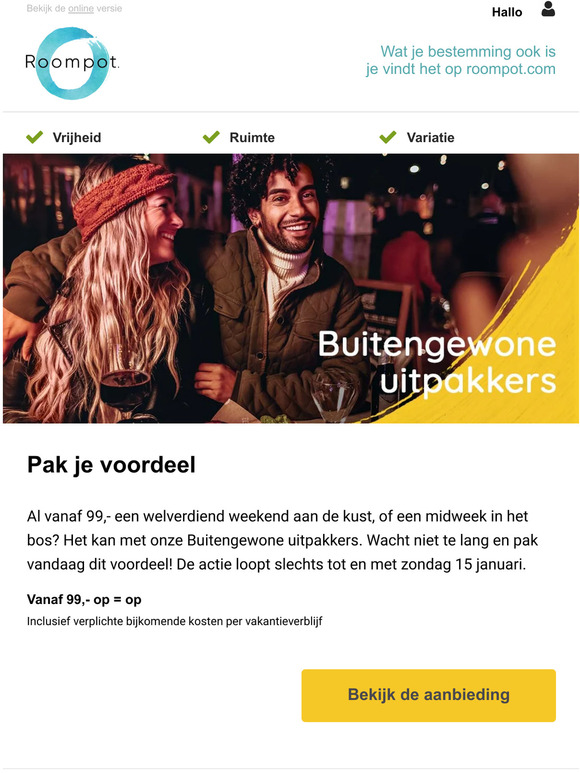 Profiteer nog één week van volop voordeel!