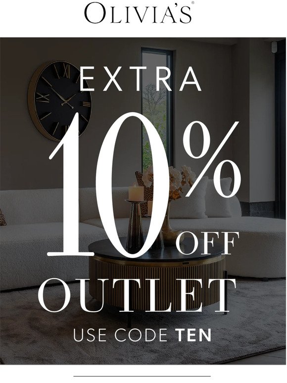 Extra 10% Off Outlet | Upgrade Your Home