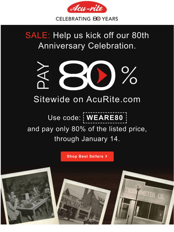 🥂 Celebrating 80 Years of AcuRite.