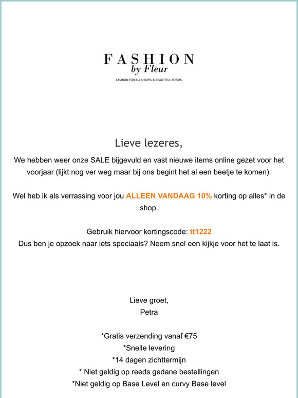 Alleen VANDAAG extra korting voor jou
