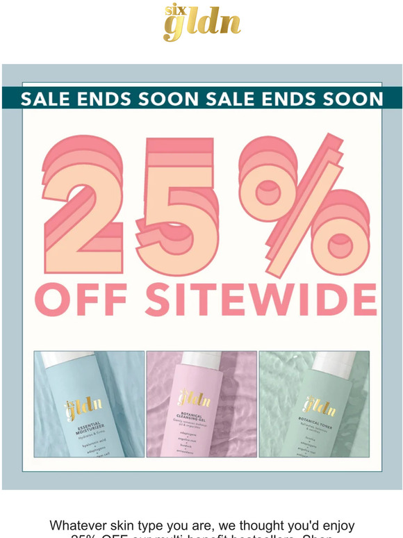 Save 25% on bestsellers now