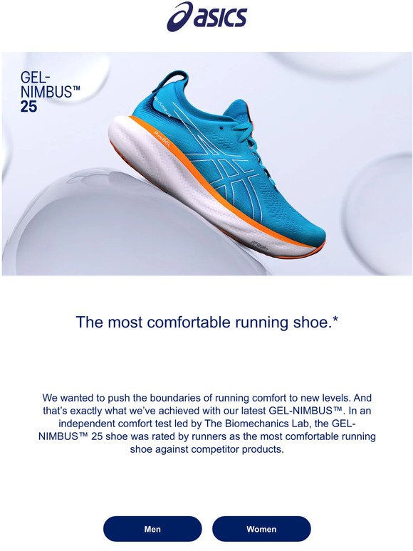 The New GEL-NIMBUS™ 25 shoe has arrived.