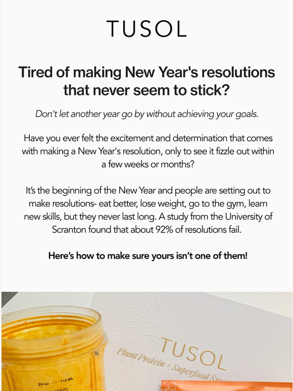 💫 Don’t push your health goals back another year!