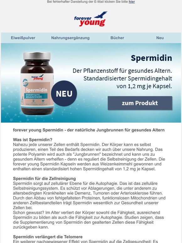 Spermidin & Relax Caps – fit ins neue Jahr mit forever young!