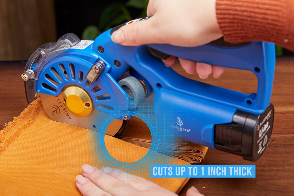 Sailrite Introducing the Sailrite Cordless Rotary Cutter Milled