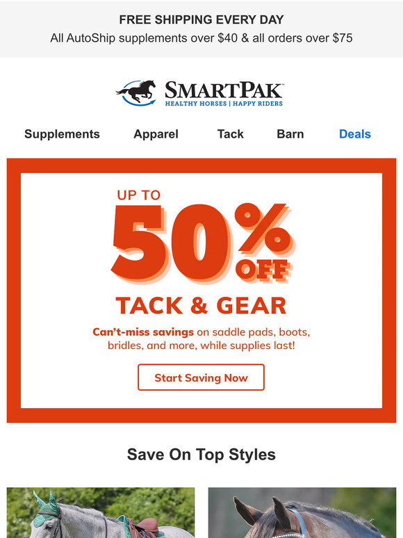 SmartPak Equine Selling Fast! Up To 50 Off Tack & Gear Milled