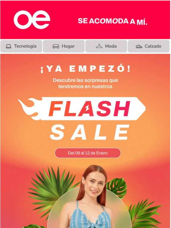 ⏰🔥 ¡Ya empezó! FLASH SALE llegó a Oechsle.pe ❤