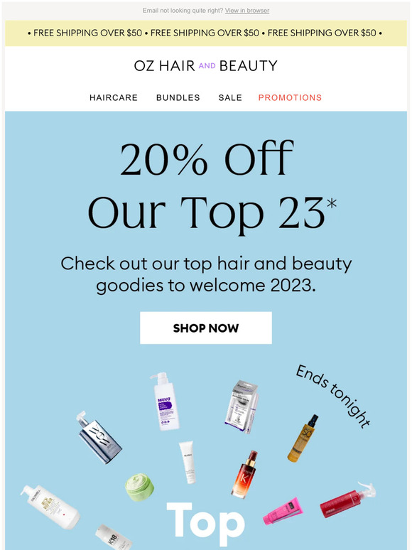 Last chance to get 20% Off Our Top 23!