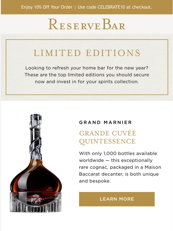 ReserveBar Just In! 2023 LimitedEdition Releases Milled