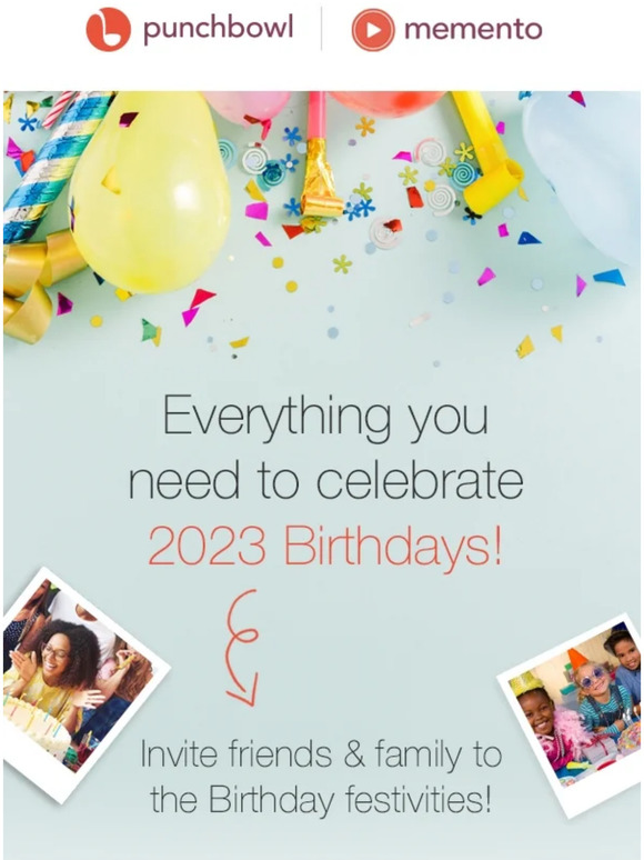 Punchbowl *Everything* you need to celebrate 2023 Birthdays! 🎂🎉 Milled