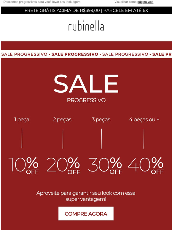 COMEÇOU: SALE com até 40%OFF, vem aproveitar! 🔥
