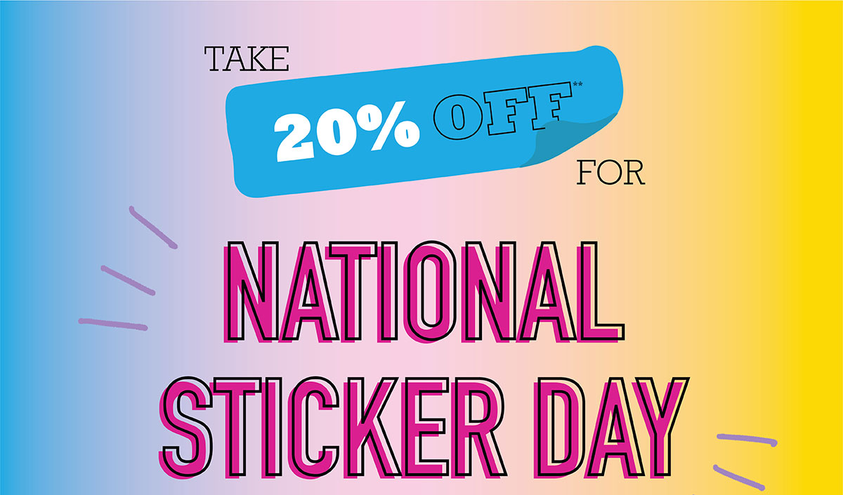 Avery 20 Off ☮️ National Sticker Day Milled