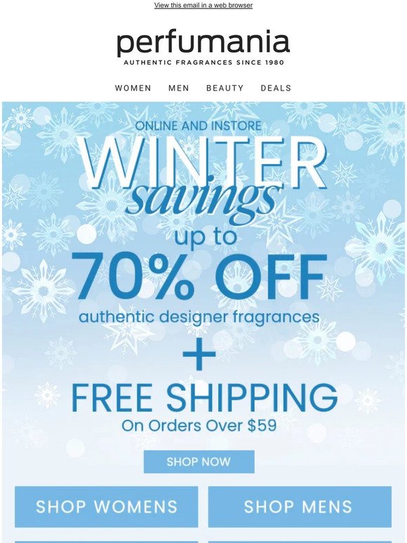 Winter Savings: Up to 70% Off