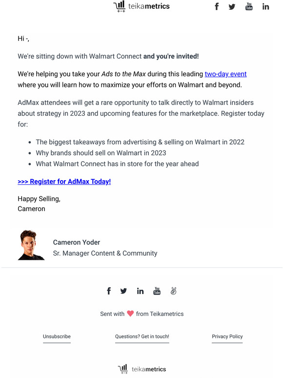 Talk to Walmart LIVE | Register Today