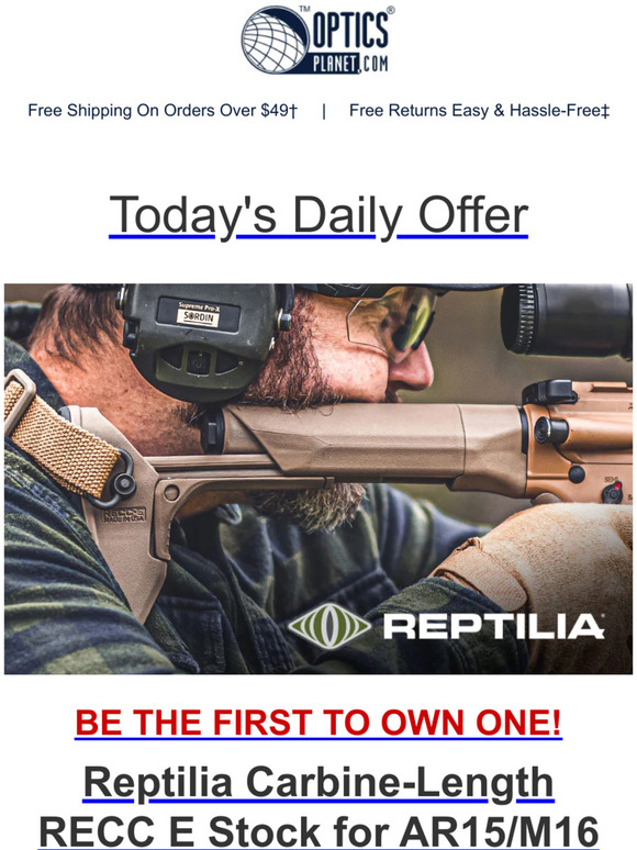 OpticsPlanet: Meet the Reptilia RECCE AR Stock | Milled