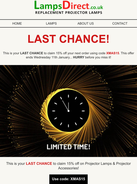 LAST CHANCE! ⏰