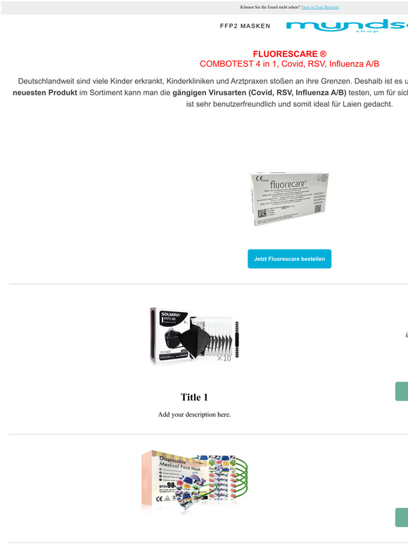 😱 Fluorescare - der 4 in 1 Combotest ist da!