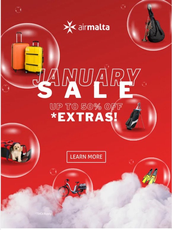 JANUARY SALE | 50% OFF EXTRAS